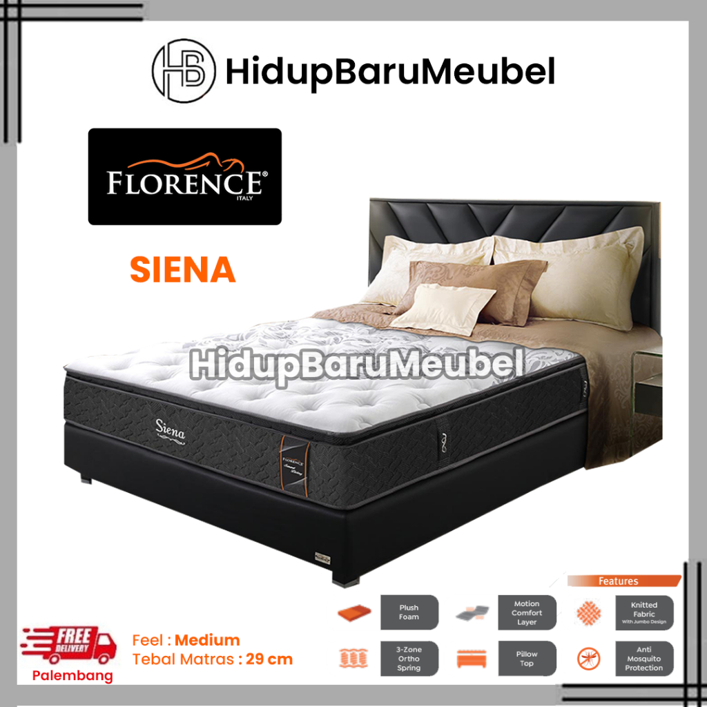 Springbed Florence SIENA  / Kasur Matras Spring Bed Florence / Tempat Tidur Hotel Tebal