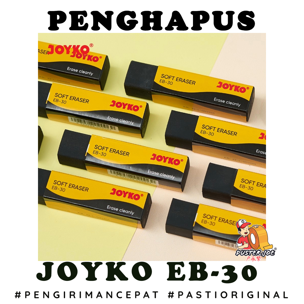 

[PER 1 PACK] Penghapus Joyko EB-30 Hitam Eraser (1 PACK ISI 30 PCS)