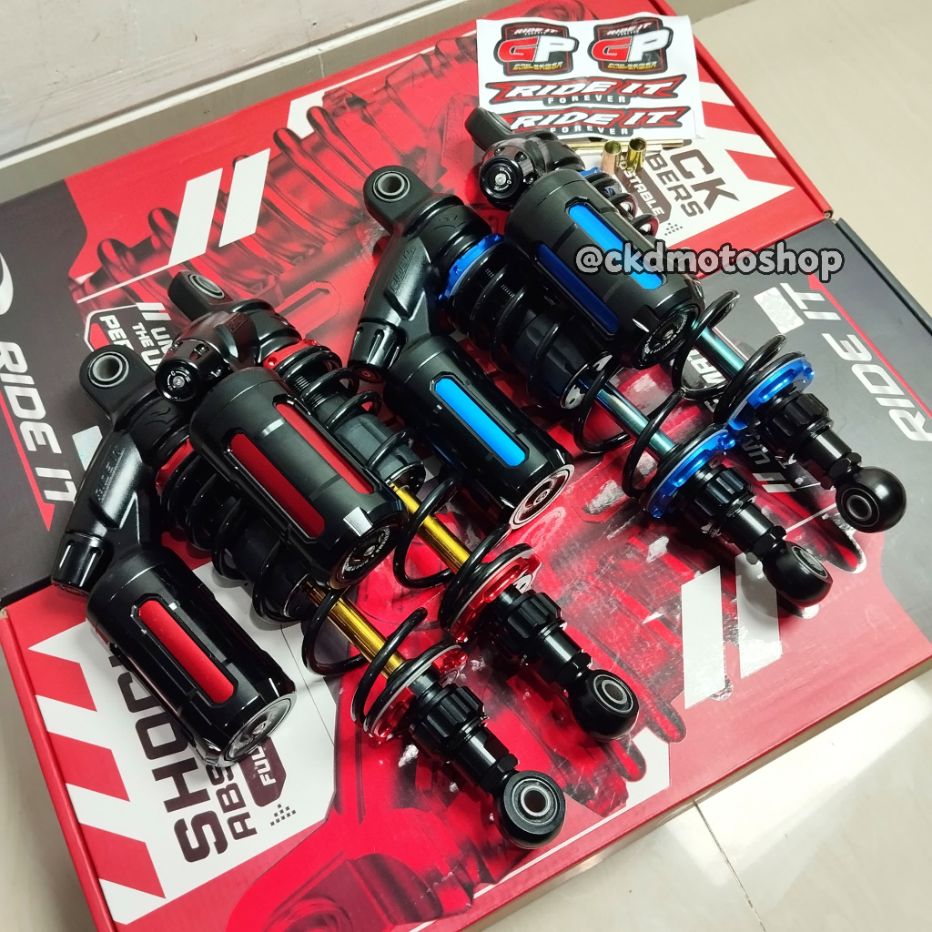 SHOCK SKOK CB GL MEGAPRO RX KING TIGER SHOCKBREAKER RIDE IT GP PREMIUM DOUBLE CLICK 320MM RIDE IT GP