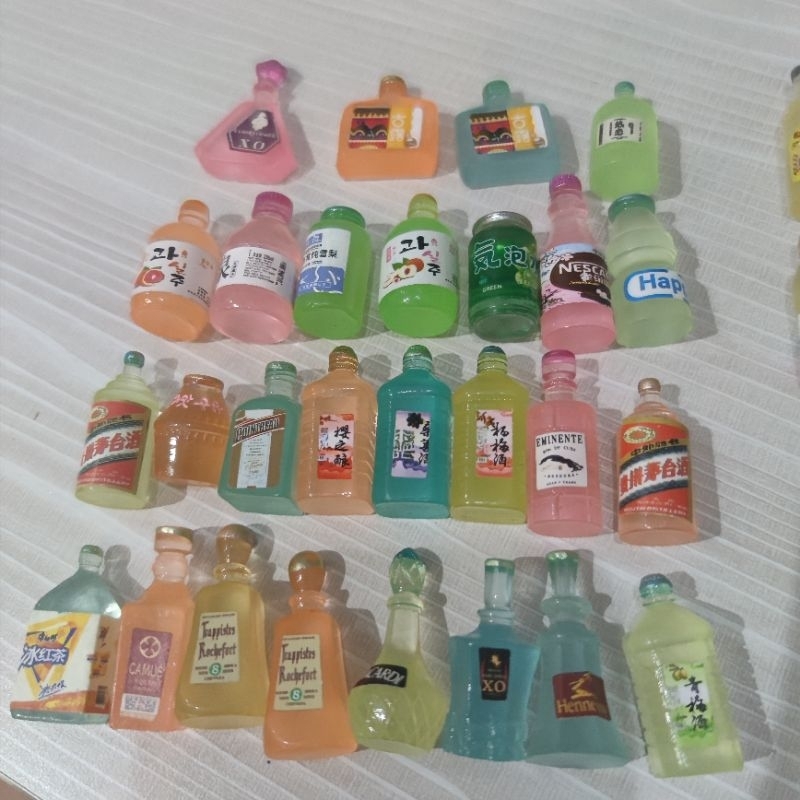 miniatur minuman botol mainan