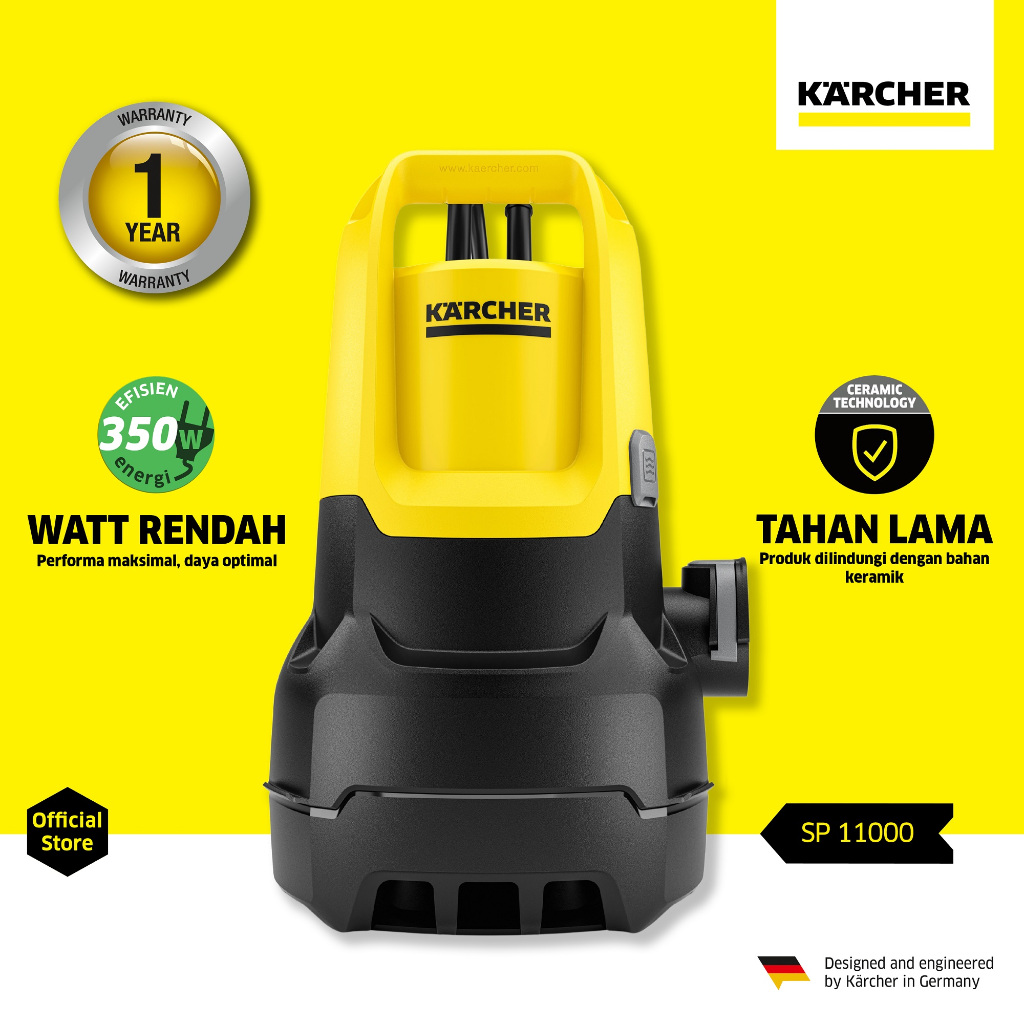 Karcher SP 11.000 Dirt *EU 400Watt Submersible Pump / Pompa Air Celup