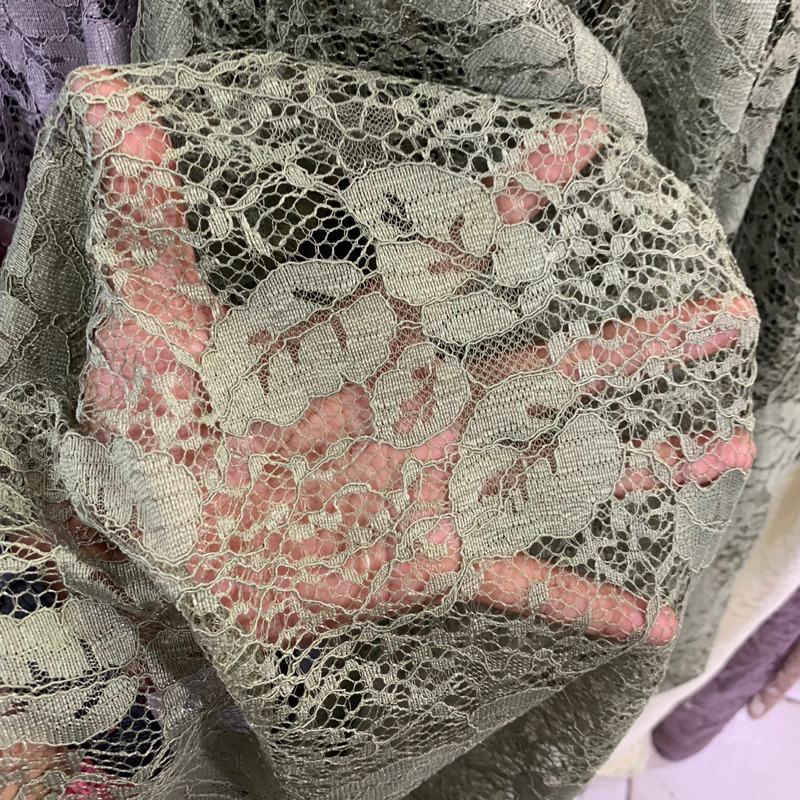 kain brukat - kain brokat premium - kain brokat lace import - [SAGE]