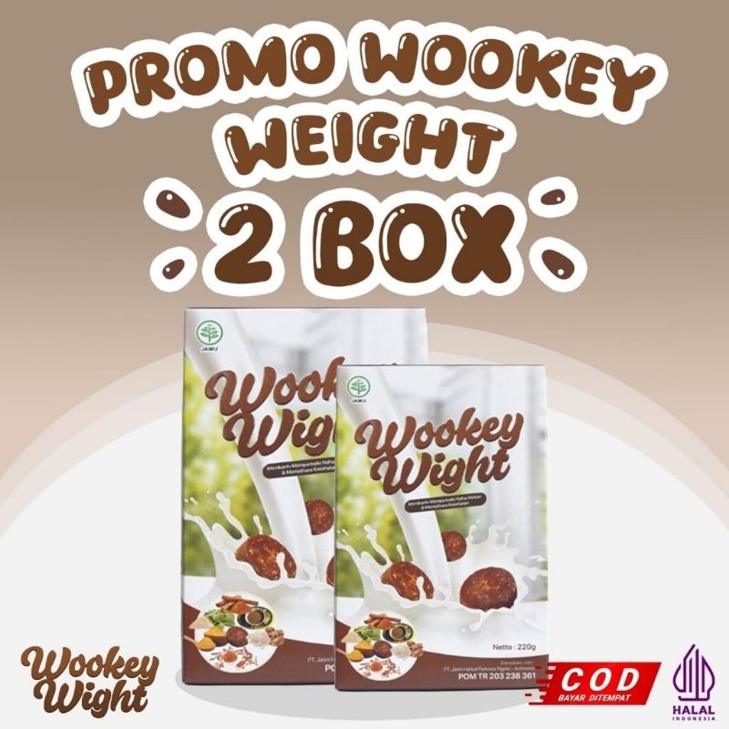 

PROMO!! Susu Penambah Berat Badan - (2BOX)WOOKEY WIGHT 200g