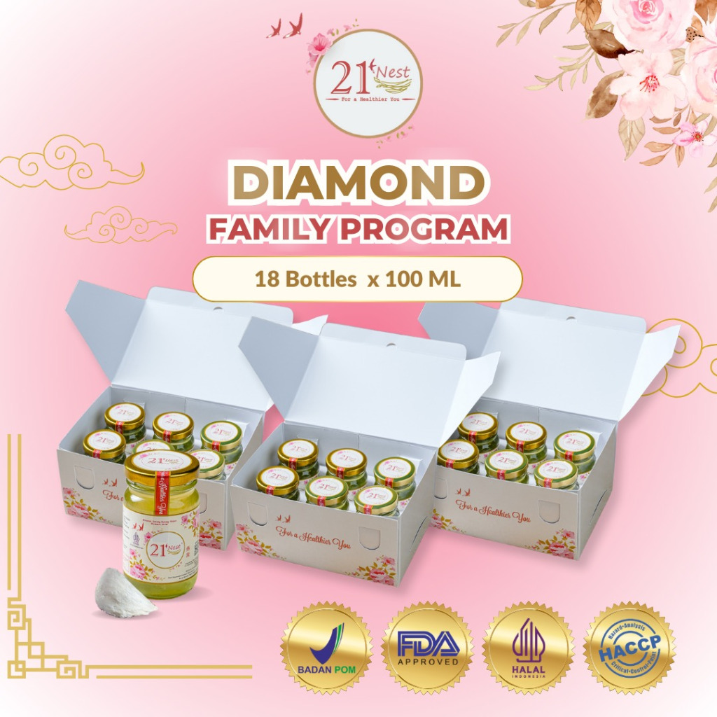 

21Nest Birdnest Minuman Sarang Burung Walet - DIAMOND (18X100ML)