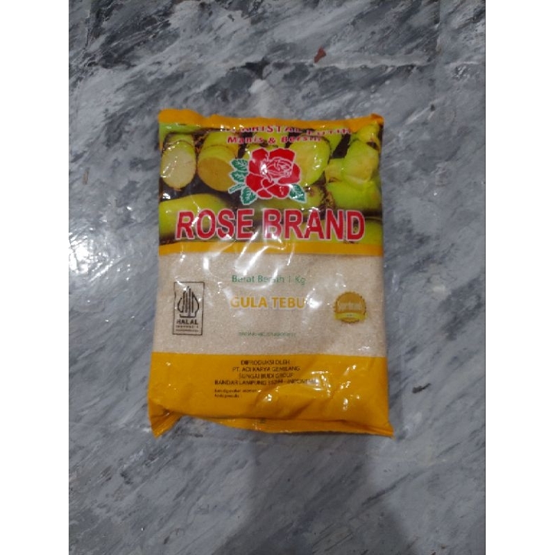 

Gula pasir rosebrand kuning 1kg