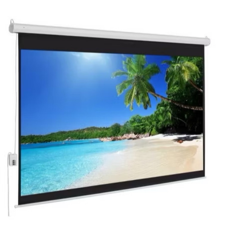 Layar proyektor Motorized 120inch / Screen proyektor 120inch Motorized