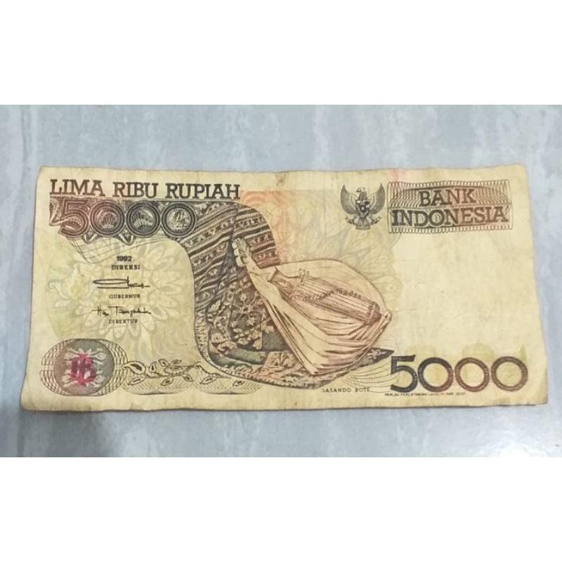 Uang bekas asli indonesia 1992