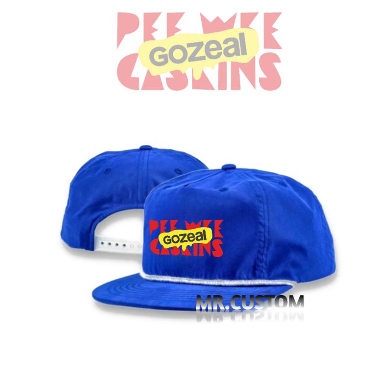 Topi Snapback Classic Pee Wee x Gozeal - RopeHat Vintage - Snapback Klasik Dewasa