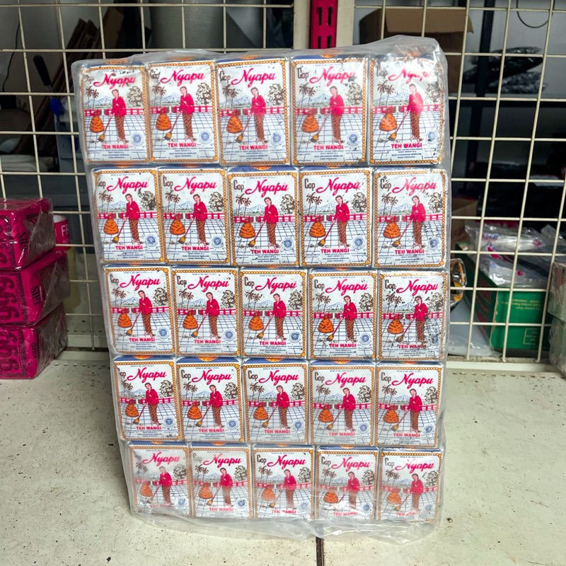 

Teh Nyapu 1 Ball Harga Grosir / Teh Cap Nyapu 40 Gram x 100 Pcs Grosiran / Teh Nyapu Solo 10 Slop Press