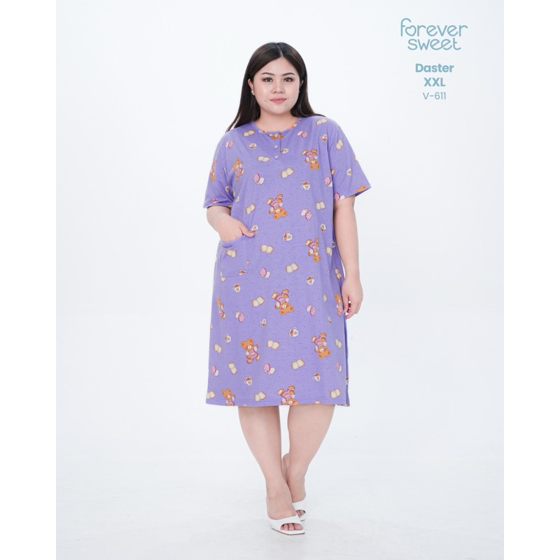 FOREVER SWEET LD 116 Daster Jumbo | Baju Tidur Jumbo Forever Sweet