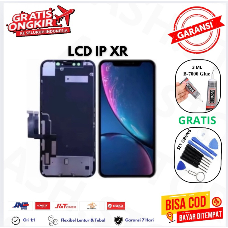 Lcd Touchscreen Iphone XR Fullset Original Free Lem obeng/Lcd Original Iphone XR