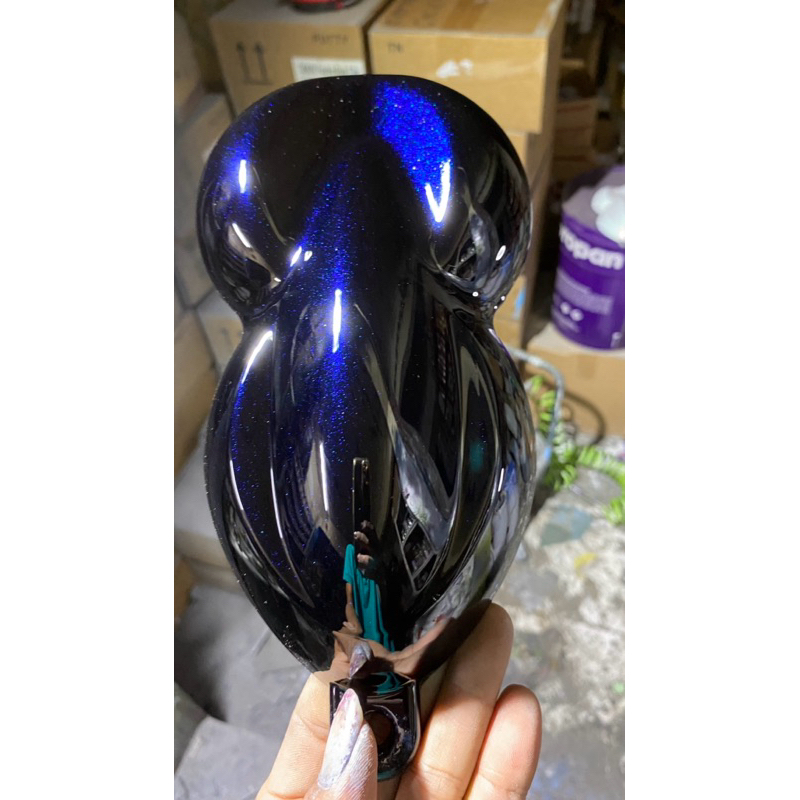 

cat moonblack galaxy blue custom PU