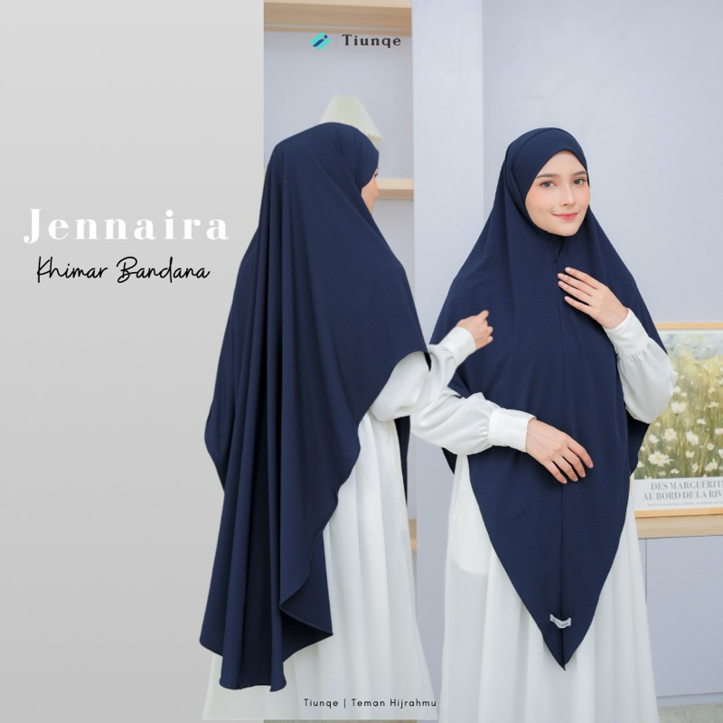 TIUNQE Jennaira Khimar Bandana Khiban Jersey Korea ITY Hijab Instan Jumbo