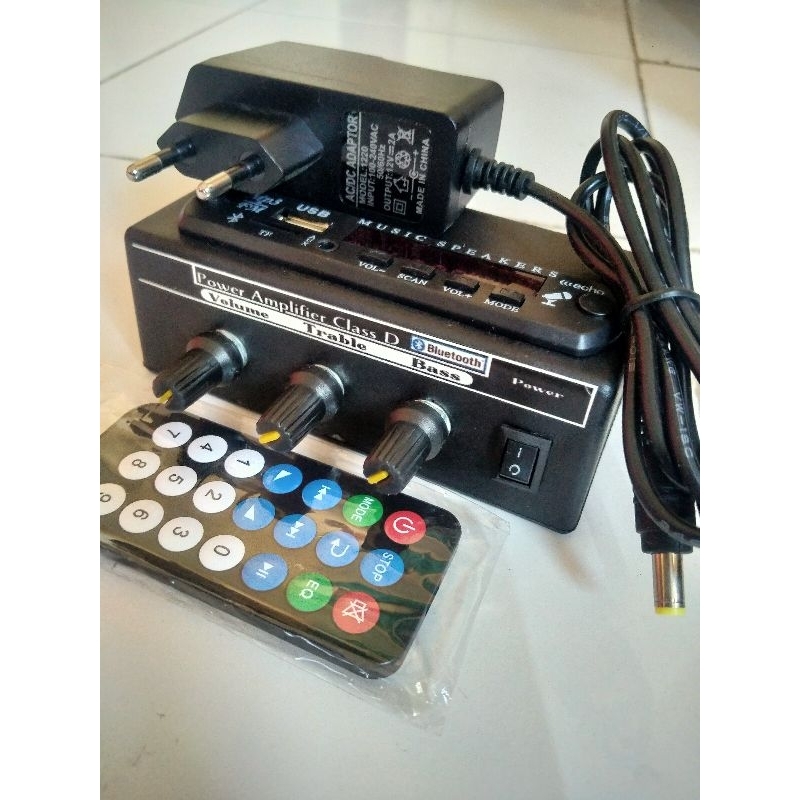 Power Mini 12V DC sudah dilengkapi modul mp3 Bluetooth