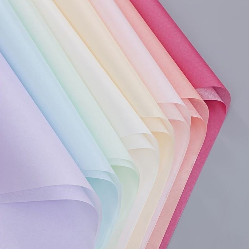 [ECER] Matte Cotton Paper Flower Wrapping Tissue Doff Kertas Carang Buket Bunga Premium Bouquet