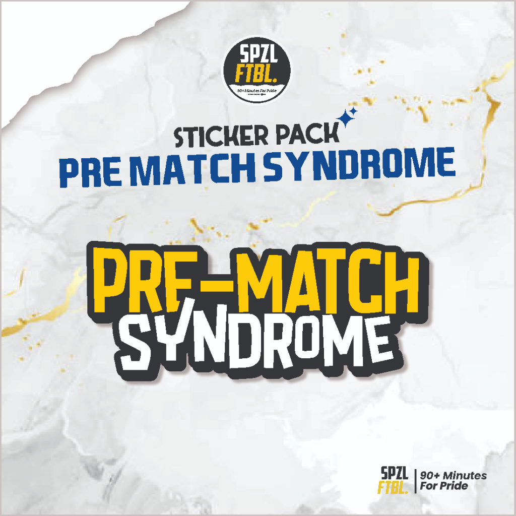 

STICKER PACK SPEZIAL PRE MATCH SYNDROM - STIKER FOOTBAL CASUAL, STIKER LAPTOP, AKSESORIS HP, HELM