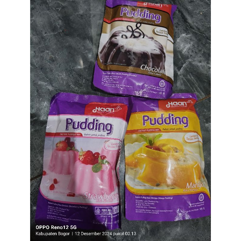 

haan instan Pudding mix 145gr all variant