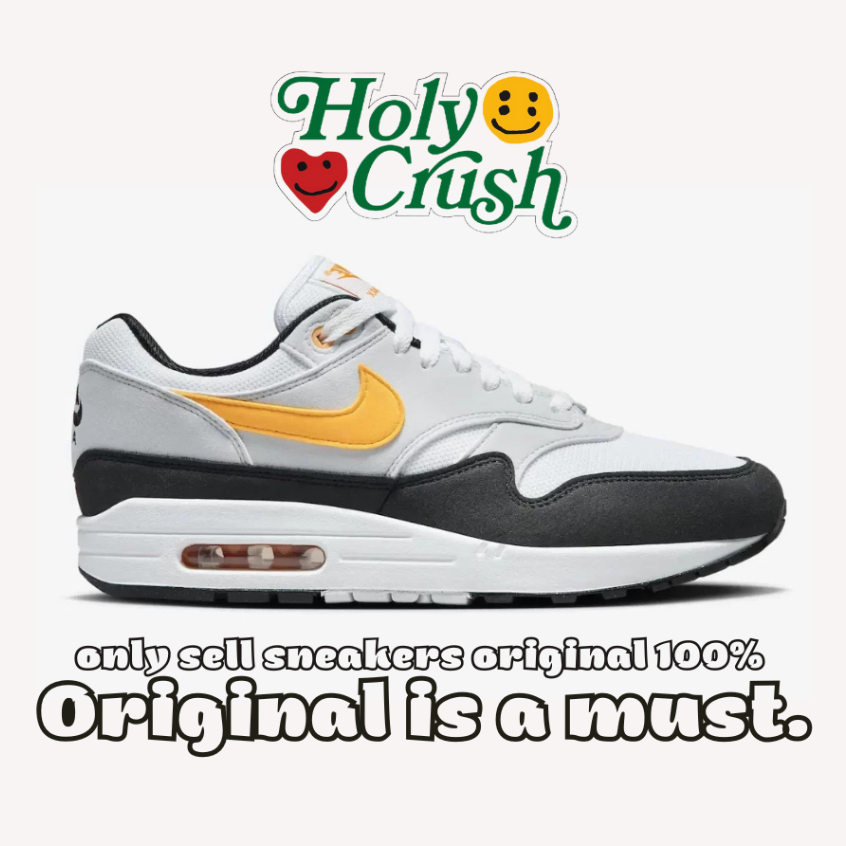 Sepatu Pria Nike Air Max 1 Black Yellow - Original 100% Resmi PT.Nike