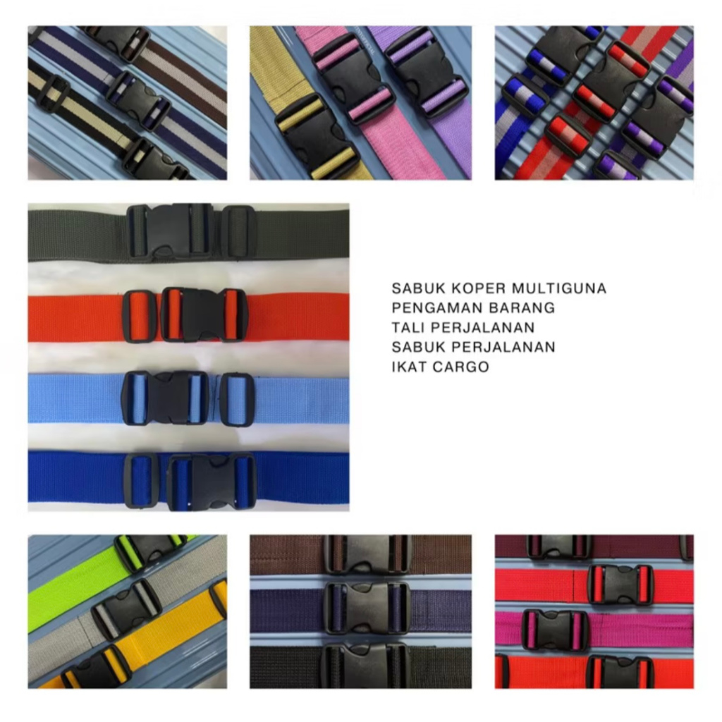 Tali Pengaman Koper Perlindungan Ekstra  | Sabuk Pengaman Koper | Sabuk Pengaman