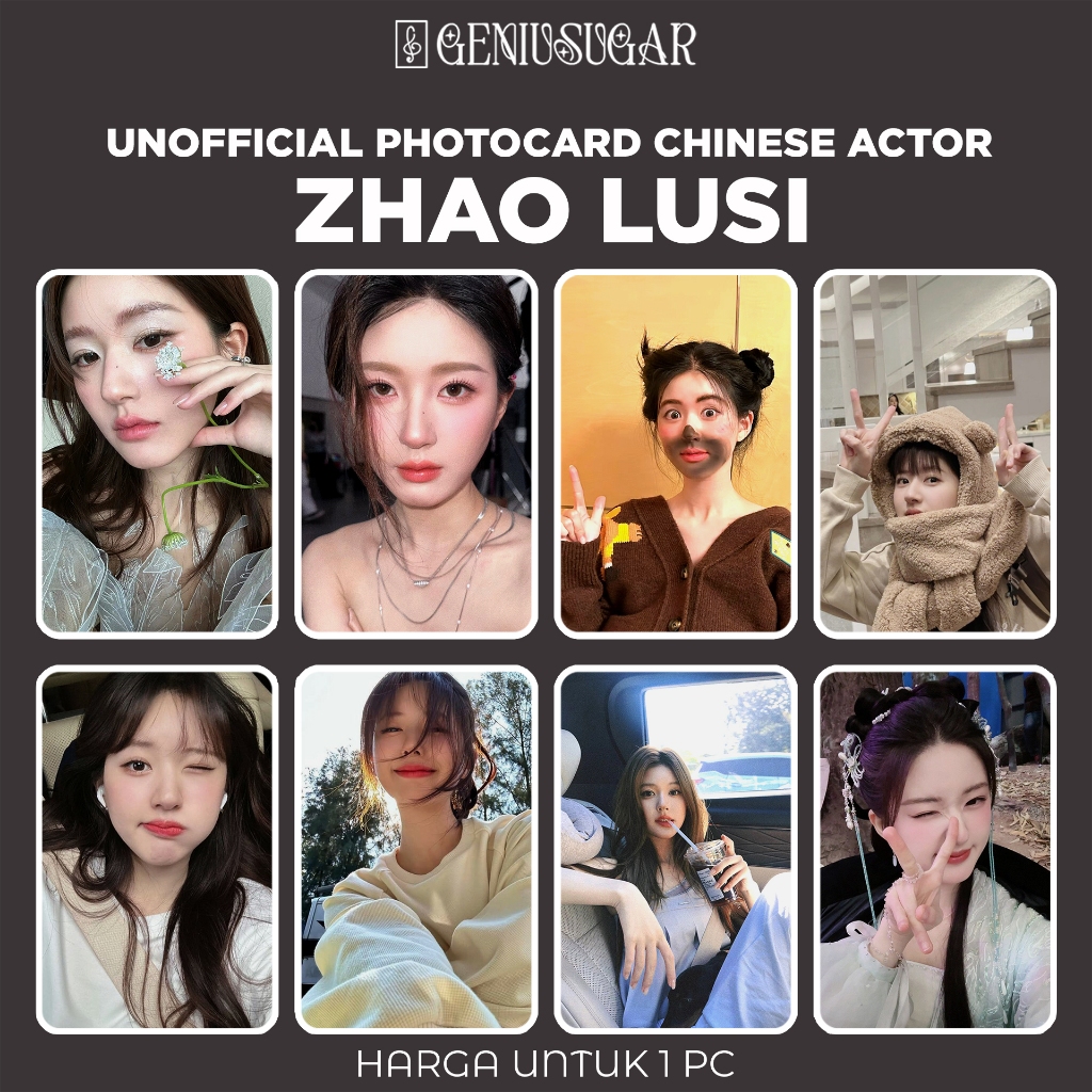 [CHINESE ACTOR] PHOTOCARD ZHAO LUSI FANMADE