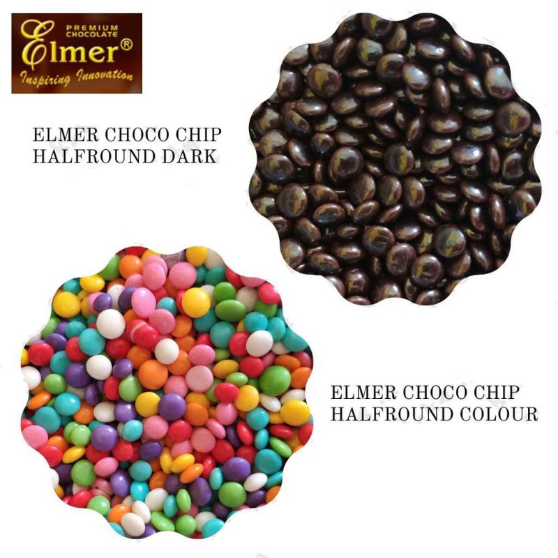 

Elmer Choco Chip half round Warna Warni