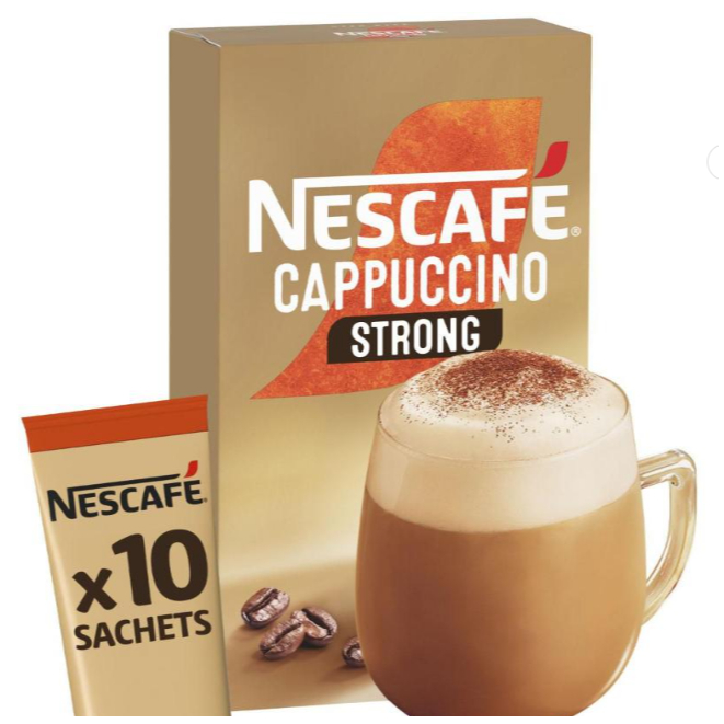 

Nescafe Strong Cappuccino Coffee Sachets | 10 pack