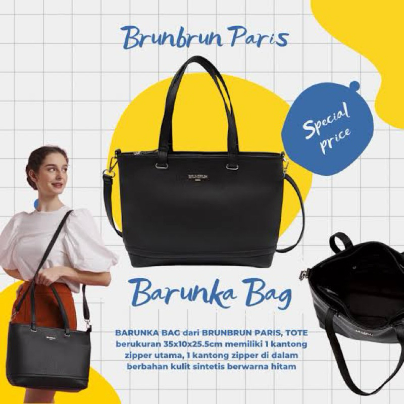Brunbrun Paris Tas Tote Barunka Bag