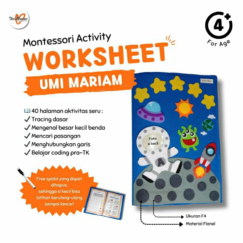 Buku Aktivitas/Activity Worksheet/ Worksheet Anak TK