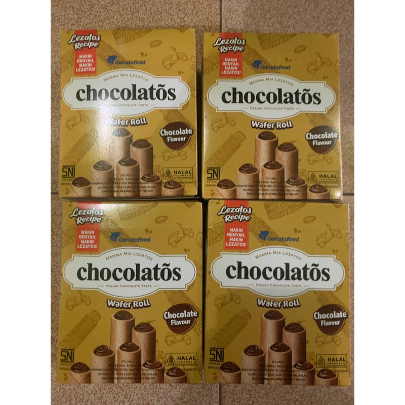 

Chocolatos wafer roll isi 24 pcs MURAH