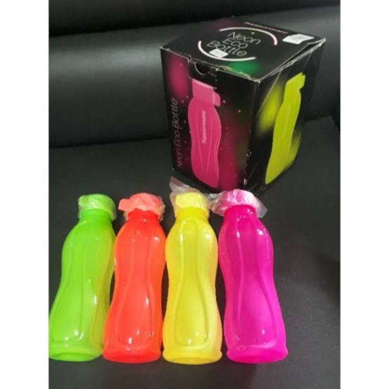 Eco Bottle Neon 310ml Tupperware (4) w box