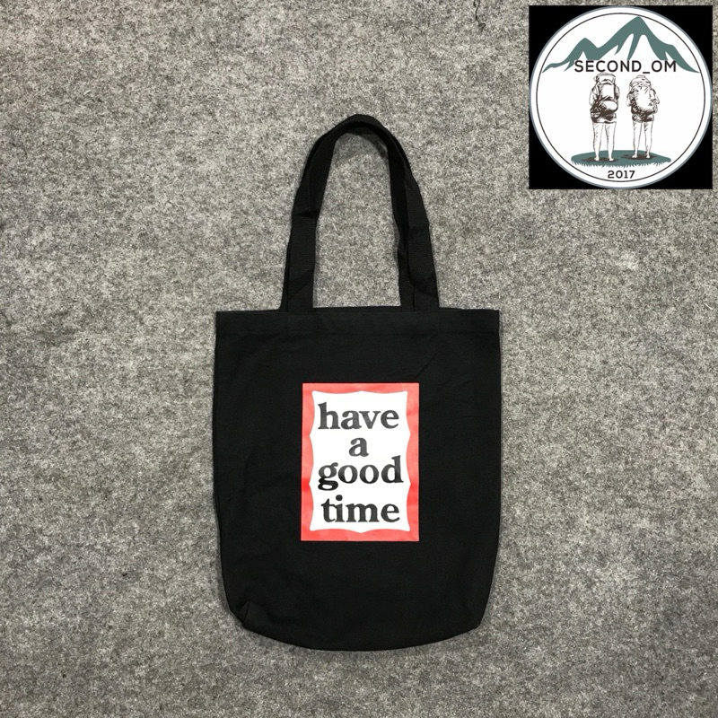 tote bag HAGT have a good time tote canvas tote skena tas nongki