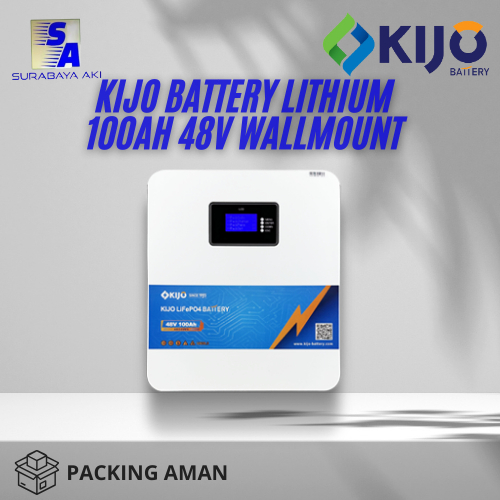 KIJO BATTERY LITHIUM 100AH 48V WALLMOUNT - BATERAI LITHIUM WALLMOUNT KIJO 100AH 48V ORIGINAL