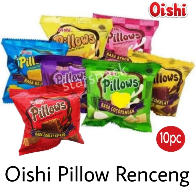 

Oishi Pillows isi 10pc Ubi durian keju kacang