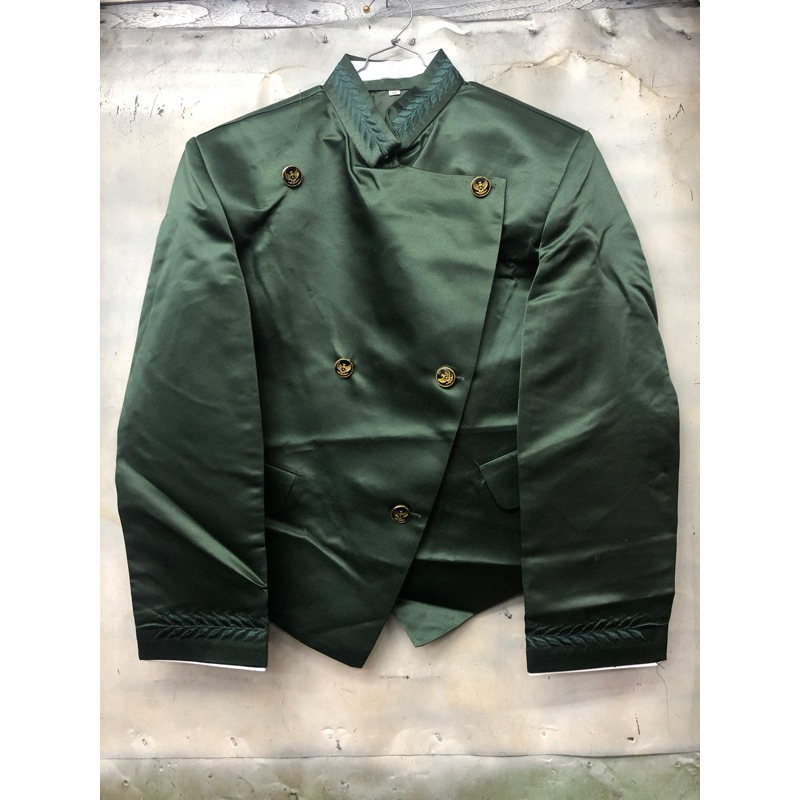 Beskap solo hijau tua Army