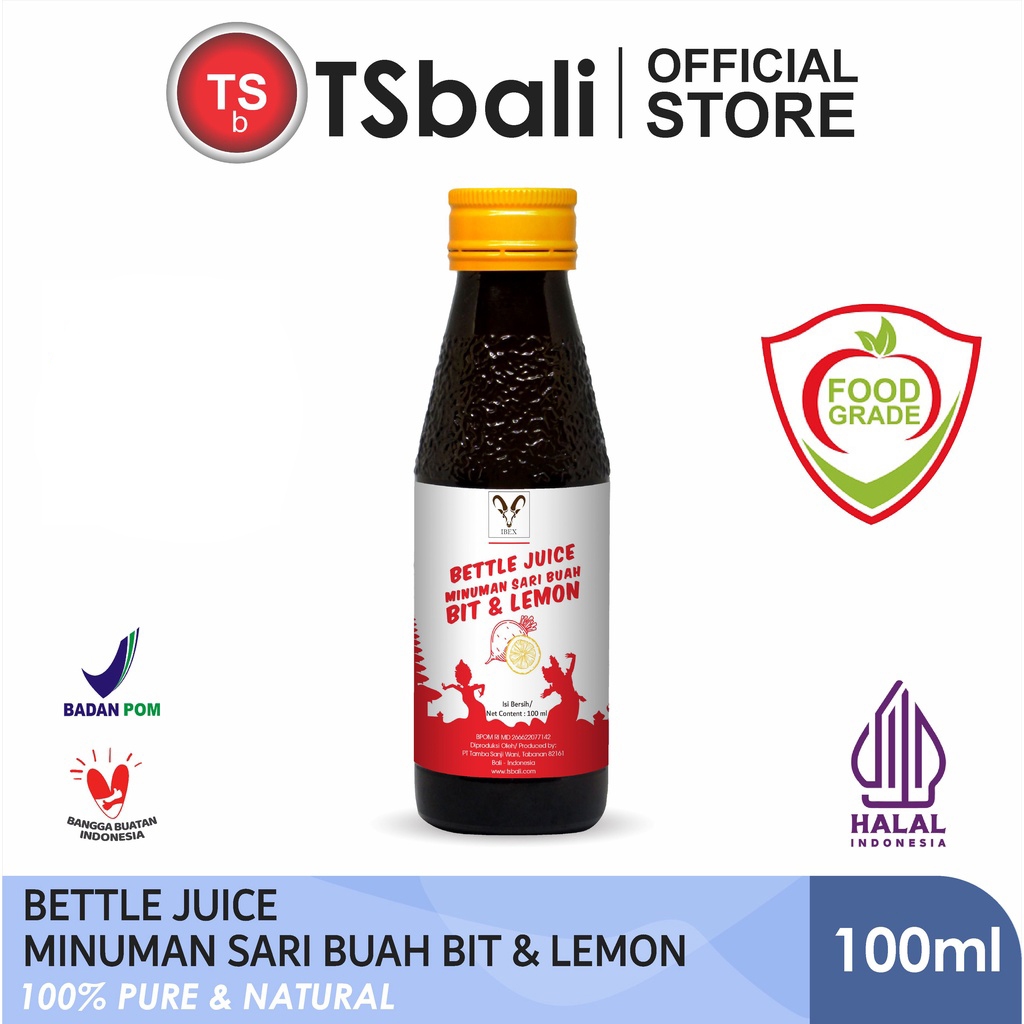 

IBEX Bettle Juice ( Jus Buah Bit Merah / Beetroot Juice With Lemon Honey ) 100ml