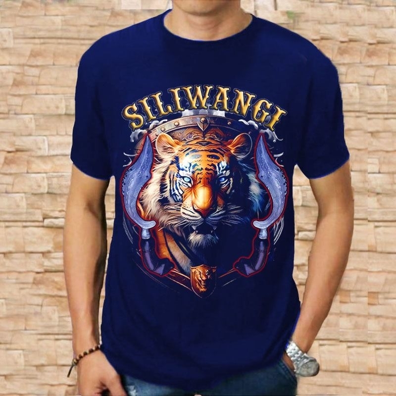 Kaos Distro Pria Lengan Pendek Kujang Harimau Raja Sunda Keren Terbaru Baju Pria Kekinian Termurah T