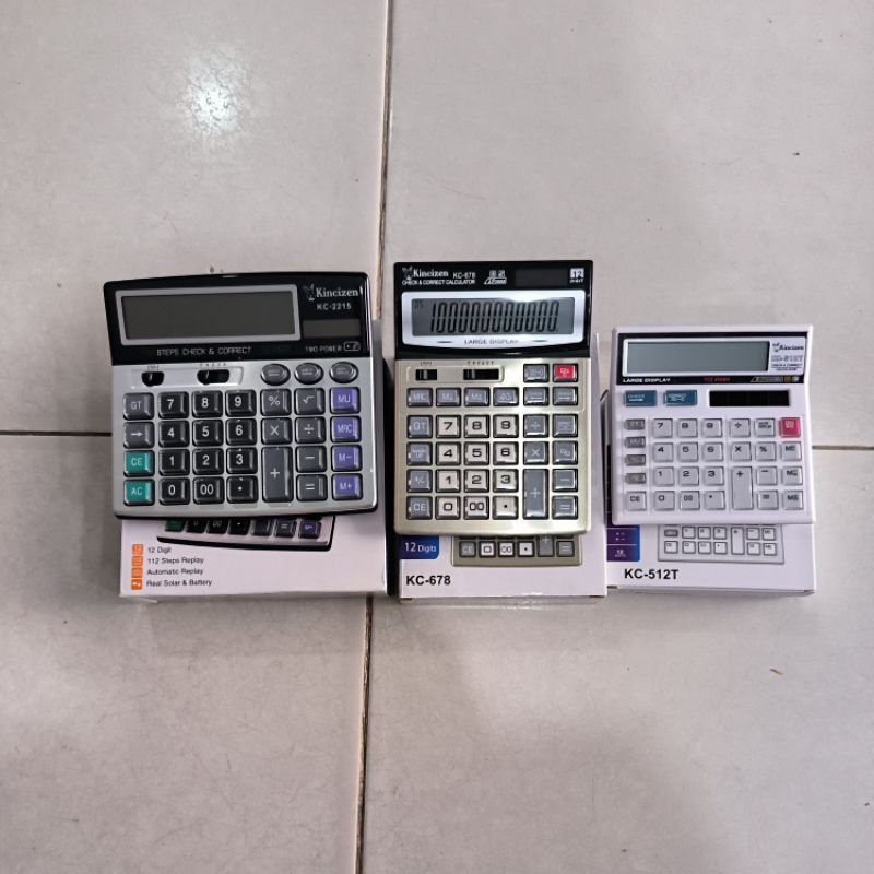 

calculator Kincizen kalkulator KC 2215, KC 678, KC 512T ,CT 328, LC210N.