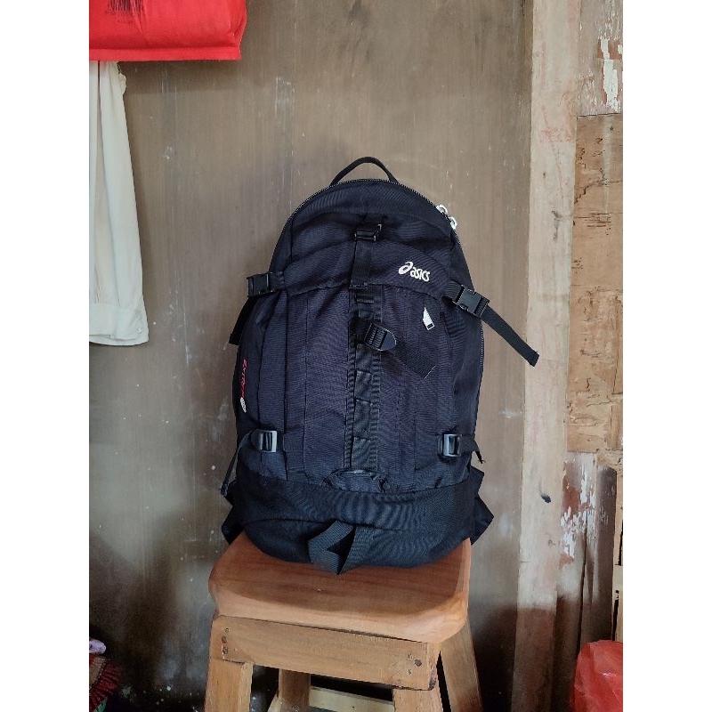 Bagpack Asics extreme 30L black ransel asics ransel asics tas kerja tas kuliah