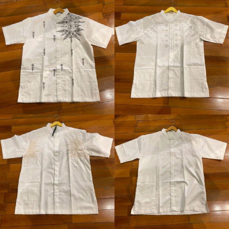 Hem Pria Koko Katun Bordir by Dian Pelangi LIMITED EDITION Baju Atasan Hem Cowok Casual Formal Ibada