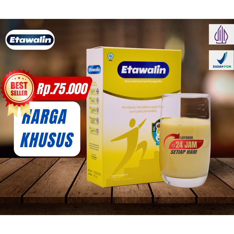 

Etawalin Susu Kambing Etawa Solusi Asam Urat dan Nyeri Sendi Official 1 Box