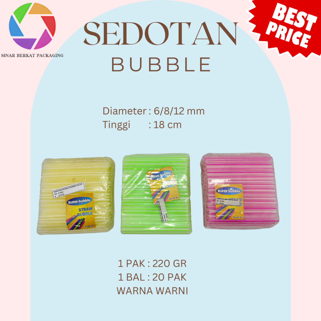 Sedotan Bubble / Sedotan Boba