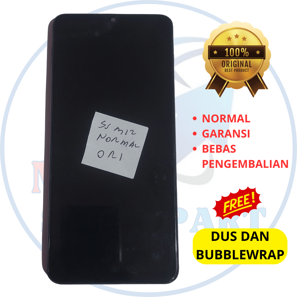 lcd samsung m12 original copotan - plus frame