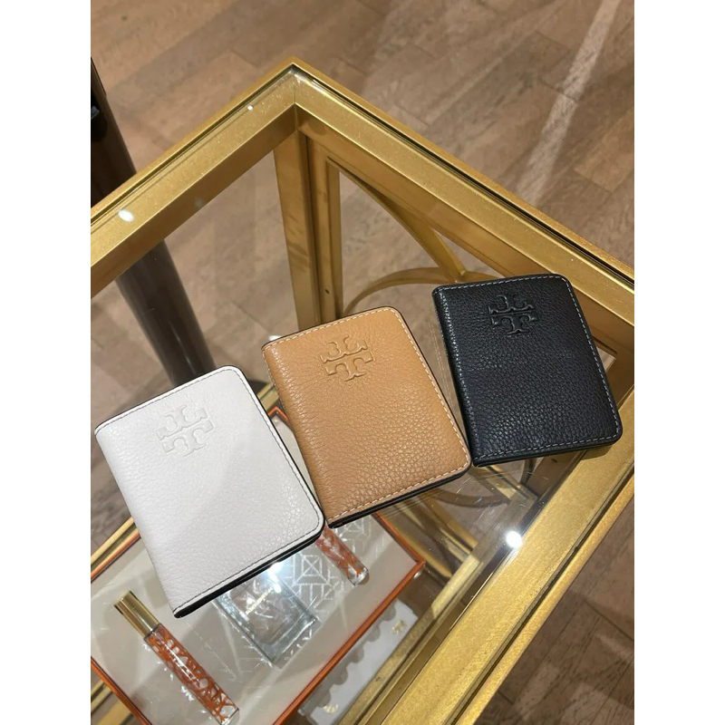 TORY BURCH TB THEA CARD WALLET BROWN