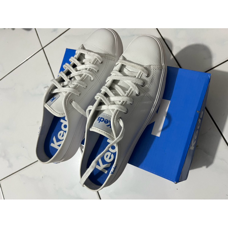 Keds Women Triple Kick Mule Leather