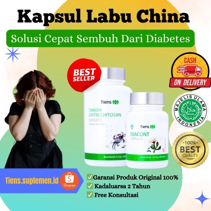 Tiens Suplemen Kapsul Labu China Diacort Capsules Suplemen Penurun Kadar Gula  Produk Diabetes Suple