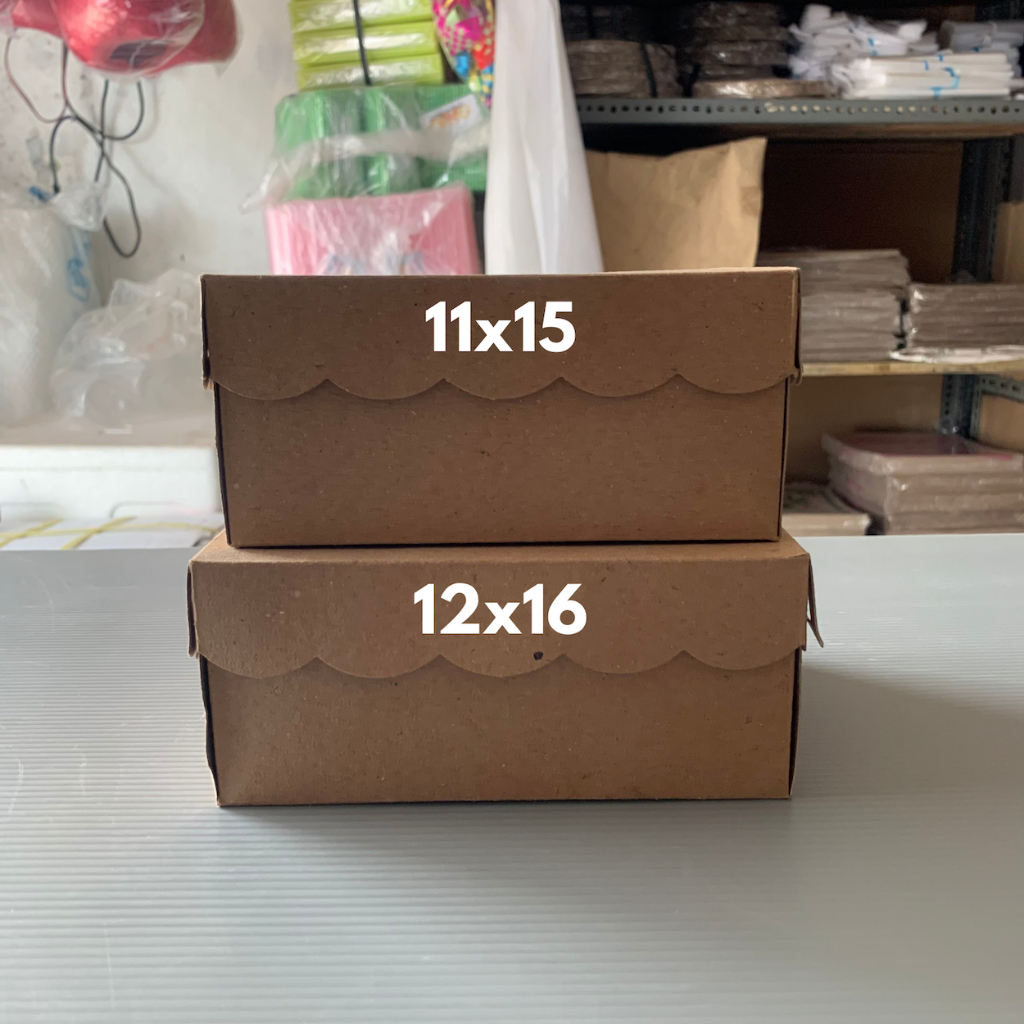 

Anugrah Plastik Kotak Kraft 16x12 15x11 50pcs | Kotak Coklat Polos | Kotak Snack Coklat