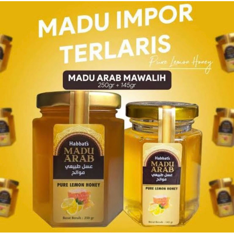 

Madu Habbat's black seed honey mesir | Madu arab nektar Habbatussauda plus lemon