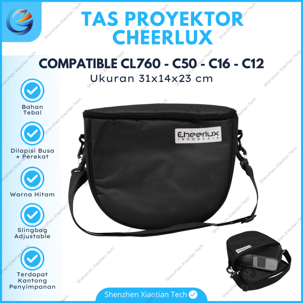 Tas Proyektor Cheerlux CL760 - C50 - C16 - C12 | Bag Projector CL760 Waterproof | Tas Proyektor Univ