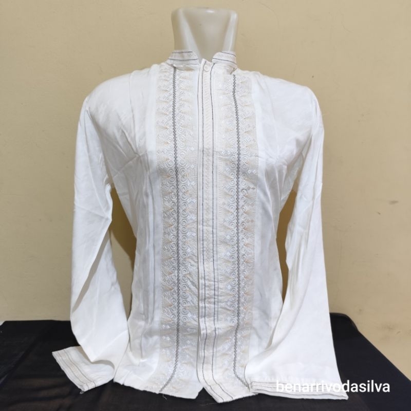 BAJU KOKO LENGAN PANJANG KENCANA BORDIR (COD)