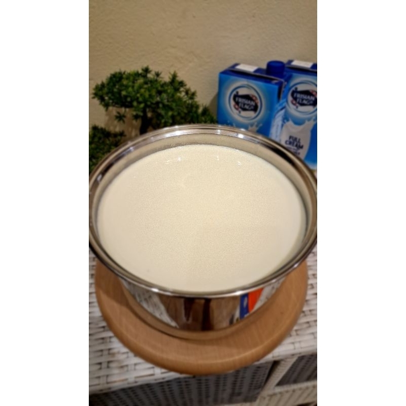 

Yogurt Home Made | UHT Frisian Flag| Yogurt Original Kental